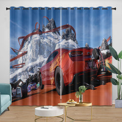 Hot Wheels Curtains Blackout Window Drapes Kids Room Decoration (ONLINE ORDER ONLY)