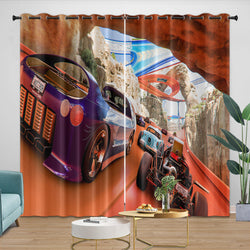 Hot Wheels Curtains Blackout Window Drapes Kids Room Decoration (ONLINE ORDER ONLY)