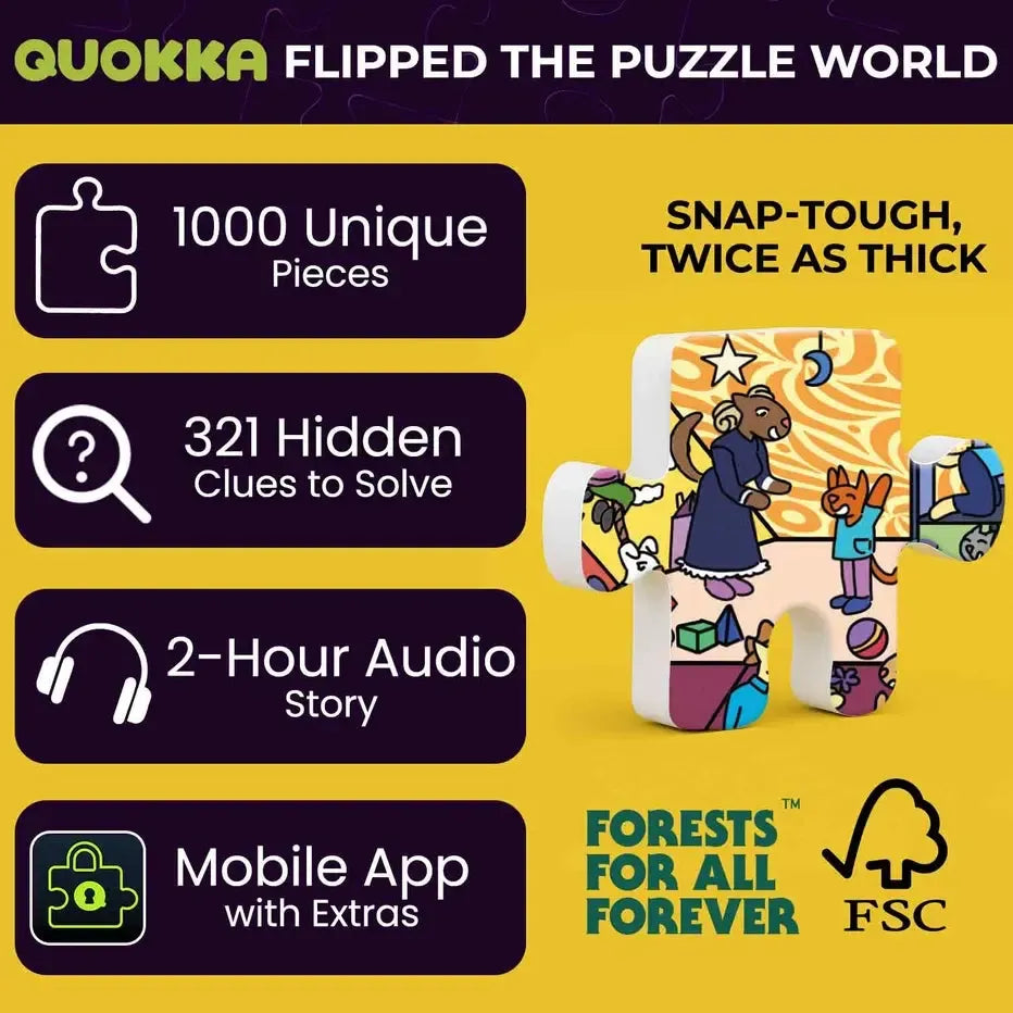 Hotel Budapets "Seek & See" 1000 Piece Jigsaw Puzzle Quokka