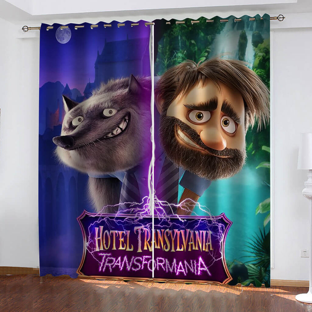 Hotel Transylvania 4 Transformania Curtains Blackout Window Drapes (Online Order Only)