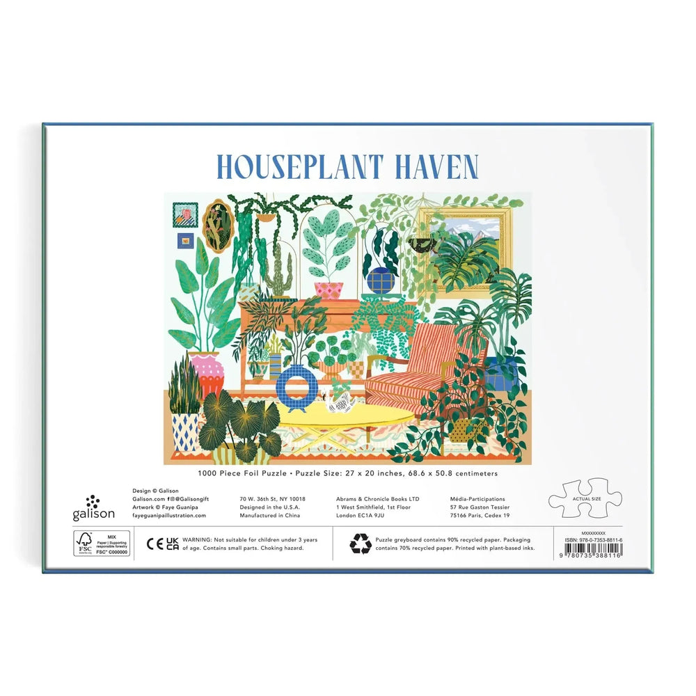 Houseplant Haven 1000 Piece Jigsaw Puzzle Galison (ONLINE ORDER ONLY)