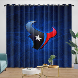 Houston Texans Curtains Blackout Window Drapes Room Decoration (Online Order Only)