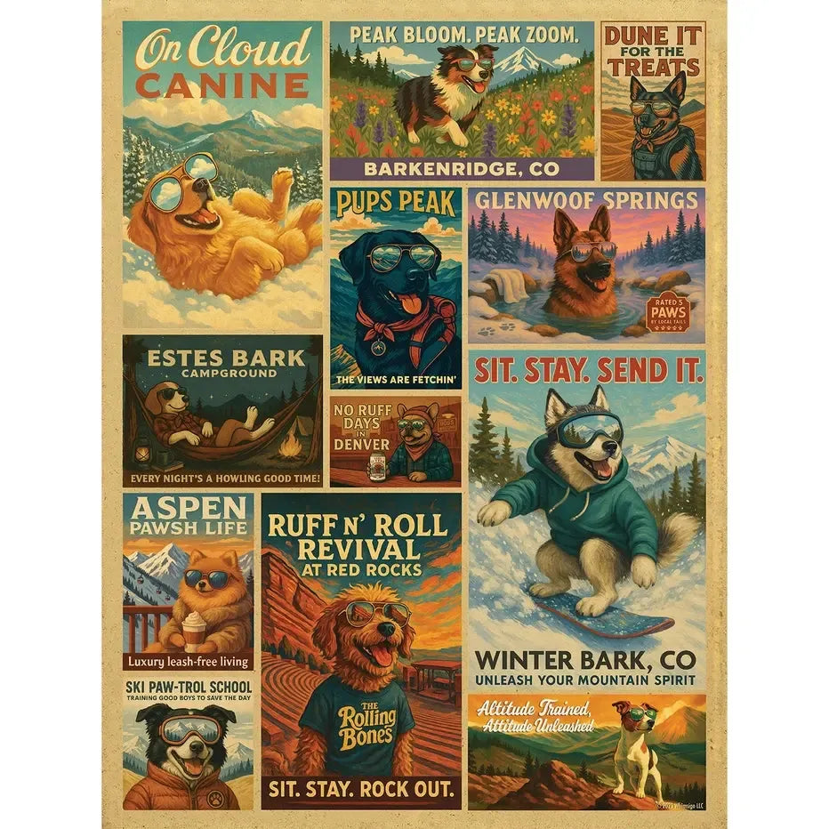 Howl if You Love Colorado 500 Piece Jigsaw Puzzle Whimsigo (ONLINE ORDER ONLY)
