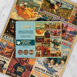 Howl if You Love Colorado 500 Piece Jigsaw Puzzle Whimsigo (ONLINE ORDER ONLY)