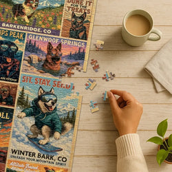 Howl if You Love Colorado 500 Piece Jigsaw Puzzle Whimsigo (ONLINE ORDER ONLY)