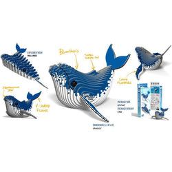 Humpback Whale 3D Cardboard Model Kit Eugy (ONLINE ORDER ONLY)