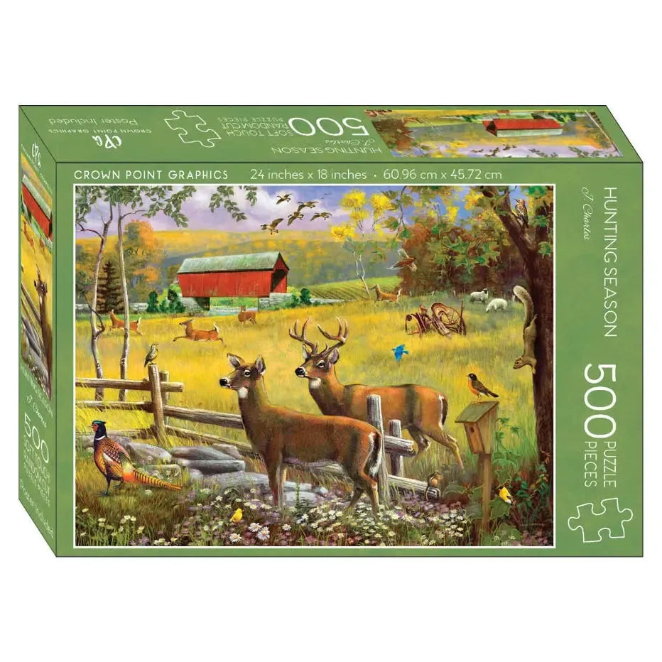Hunting Season 500 Piece Soft Touch Jigsaw Puzzle Crown Point (ONLINE ORDER ONLY)