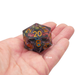 Hydra's Eyes | Giant D20 Moving Eye DnD Dice | Acrylic RPG Gaming Dice (ONLINE ORDER ONLY)