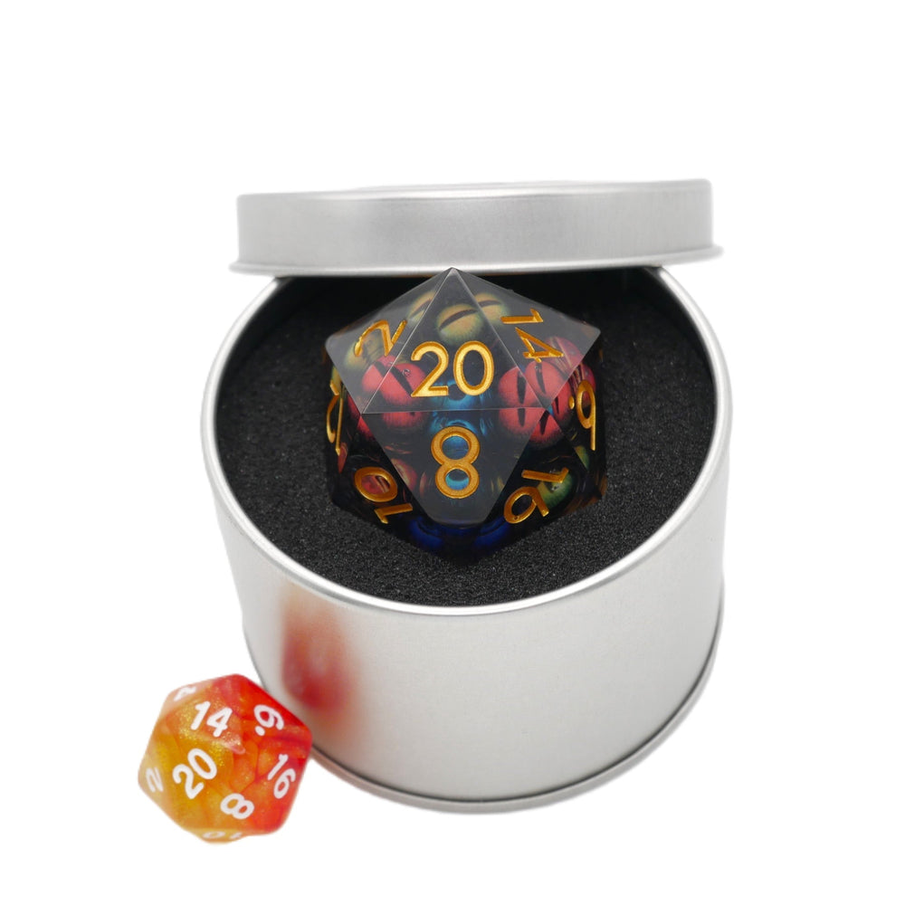 Hydra's Eyes | Giant D20 Moving Eye DnD Dice | Acrylic RPG Gaming Dice (ONLINE ORDER ONLY)