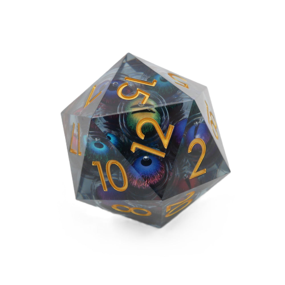 Hydra's Eyes | Giant D20 Moving Eye DnD Dice | Acrylic RPG Gaming Dice (ONLINE ORDER ONLY)