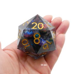 Hydra's Eyes | Giant D20 Moving Eye DnD Dice | Acrylic RPG Gaming Dice (ONLINE ORDER ONLY)