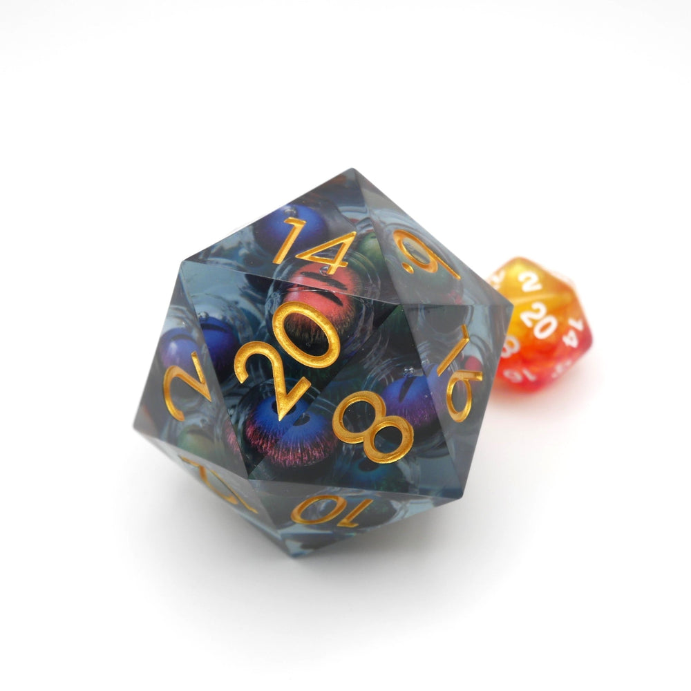 Hydra's Eyes | Giant D20 Moving Eye DnD Dice | Acrylic RPG Gaming Dice (ONLINE ORDER ONLY)