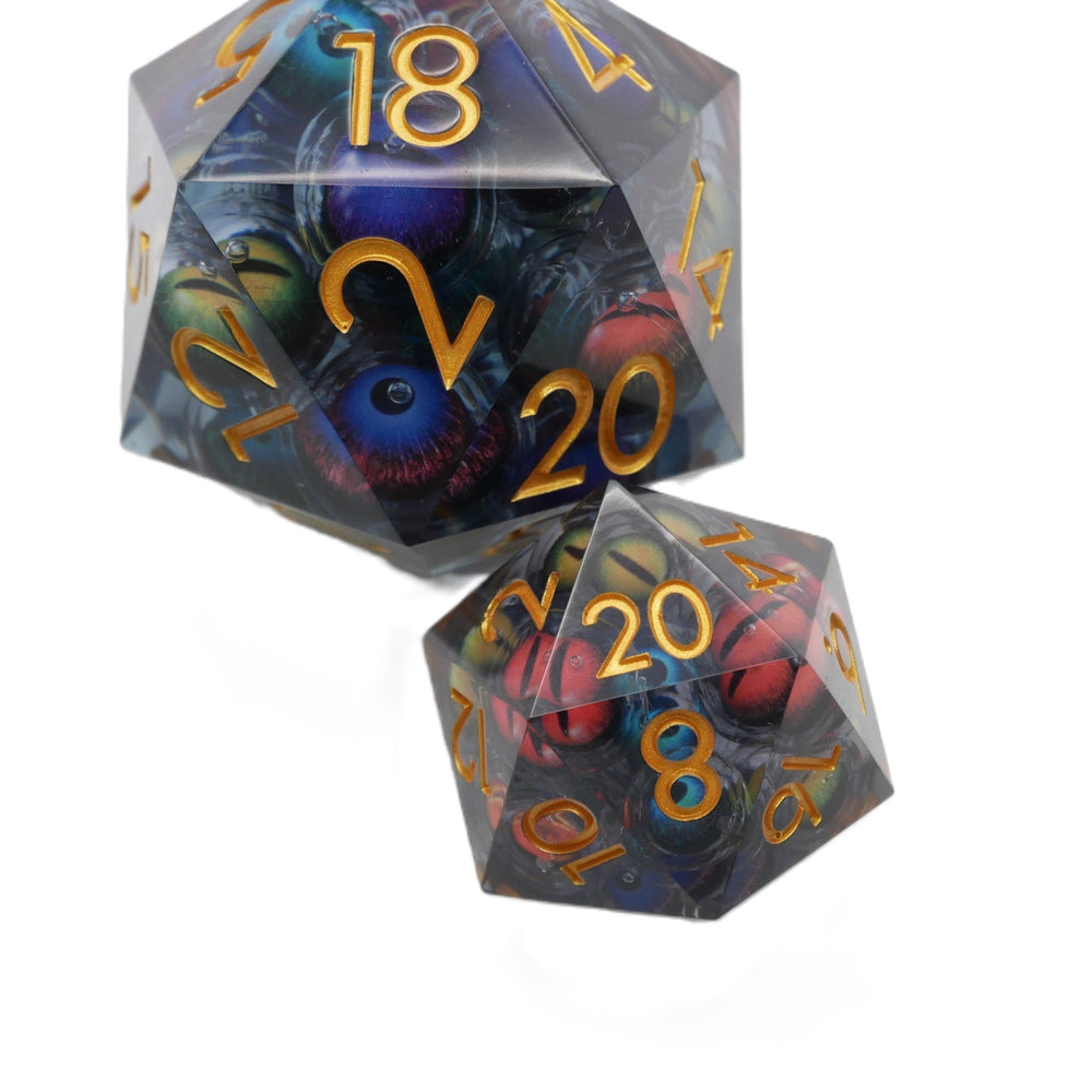 Hydra's Eyes | Giant D20 Moving Eye DnD Dice | Acrylic RPG Gaming Dice (ONLINE ORDER ONLY)