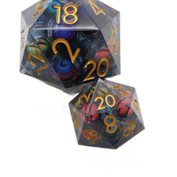 Hydra's Eyes | Giant D20 Moving Eye DnD Dice | Acrylic RPG Gaming Dice (ONLINE ORDER ONLY)
