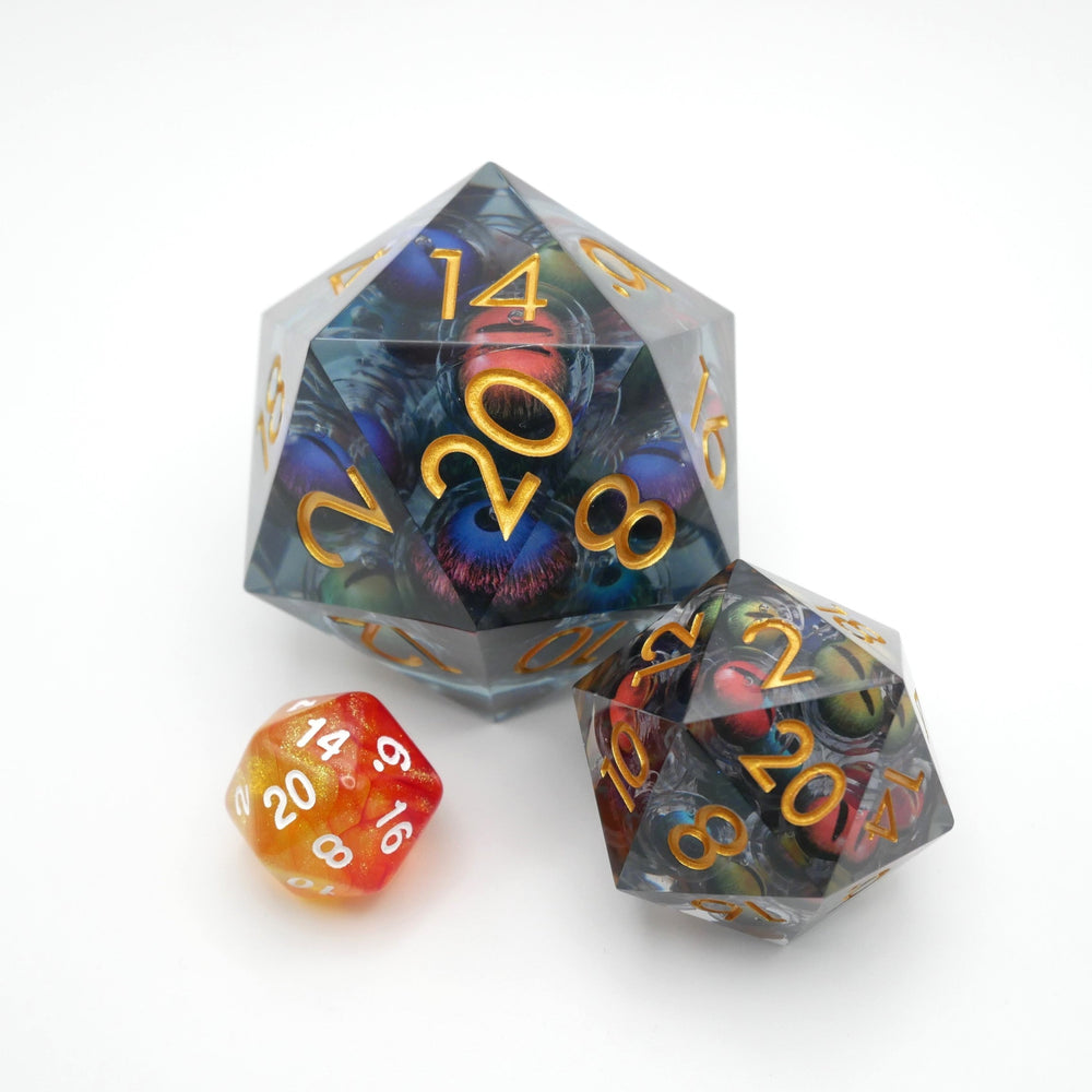 Hydra's Eyes | Giant D20 Moving Eye DnD Dice | Acrylic RPG Gaming Dice (ONLINE ORDER ONLY)