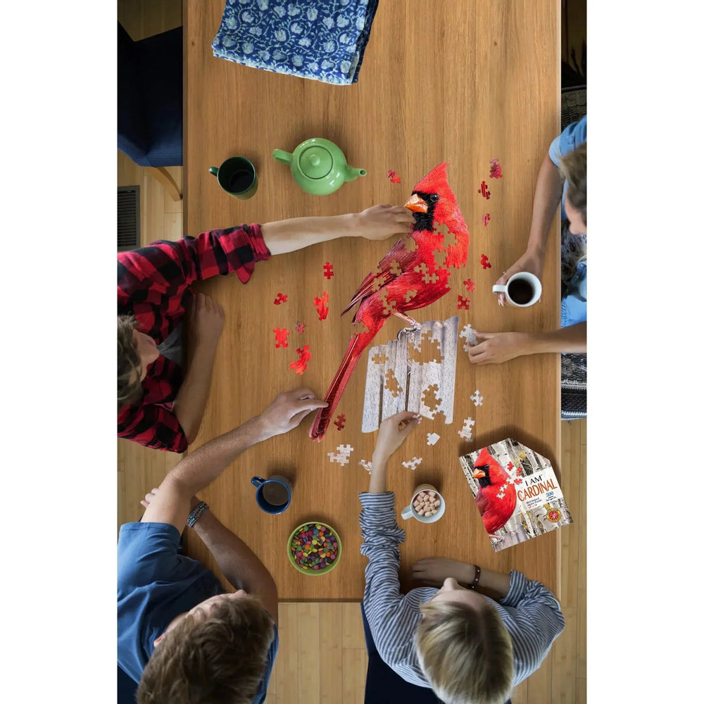 I Am Cardinal 300 Piece Bird Shaped Jigsaw Puzzle Madd Capp (ONLINE ORDER ONLY)
