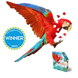 I Am Parrot 300 Piece Bird Shaped Jigsaw Puzzle Madd Capp