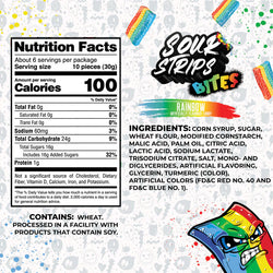 Sour Strip Bites Rainbow Flavor (Spain) 180g (ONLINE ORDER ONLY)