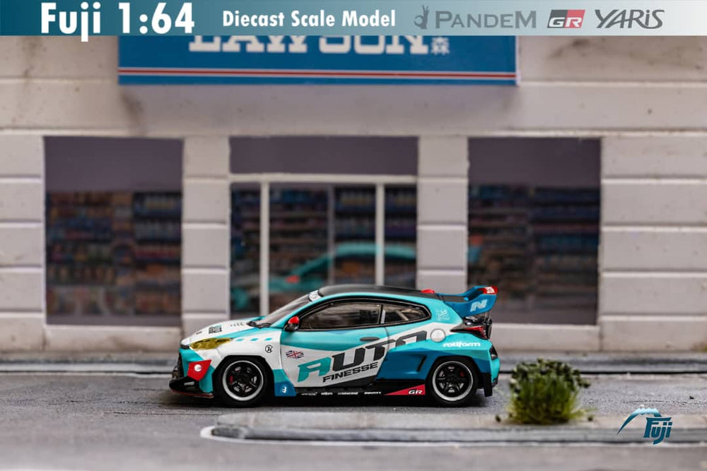 Fuji Toyota Yaris GR Auto Finesse Blue #99 1:64 (ONLINE ORDER ONLY)