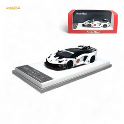 ScaleMini Lamborghini Aventador GT EVO LBWK LB-Silhouette Works in White Limited to 499 Pcs 1:64 Resin (ONLINE ORDER ONLY)