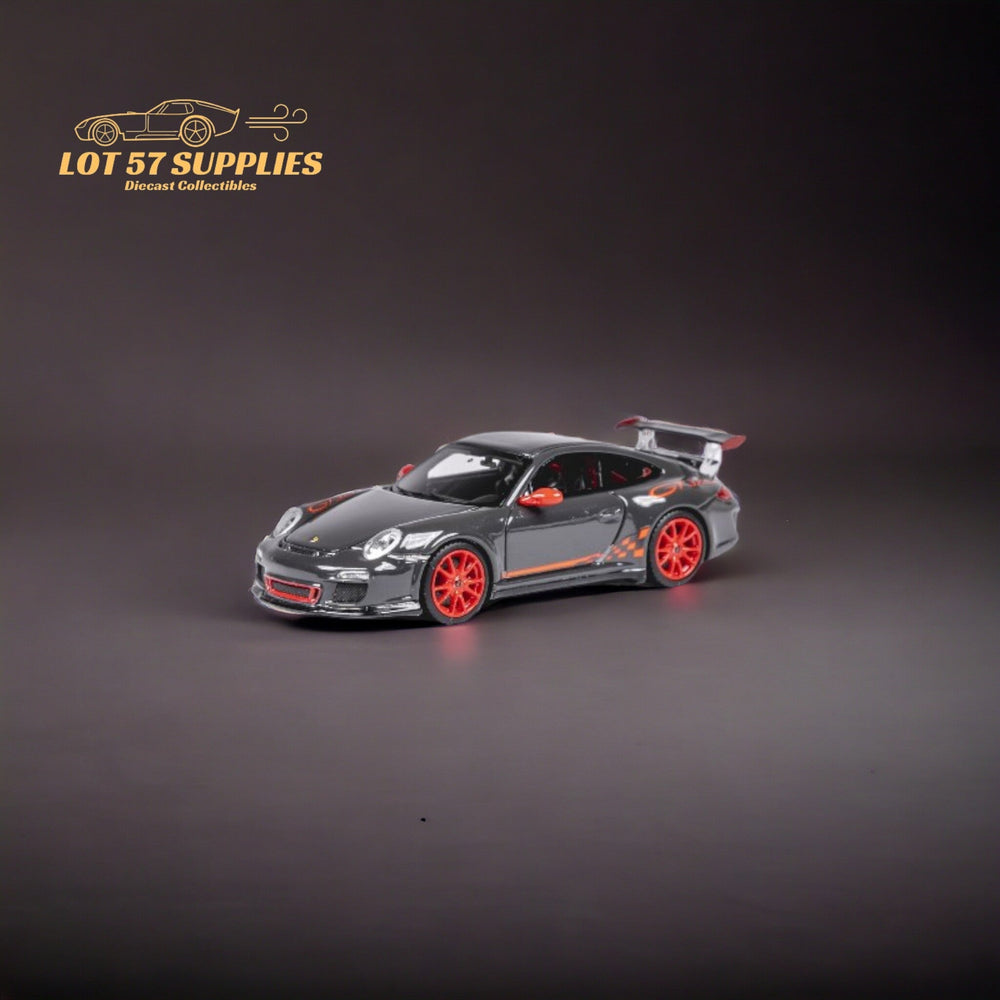 Cars' Lounge Porsche 997.2 GT3 RS Meteor Grey Metallic GRAUSCHWARZ 1:64 Resin Limited to 299 Pcs (ONLINE ORDER ONLY)