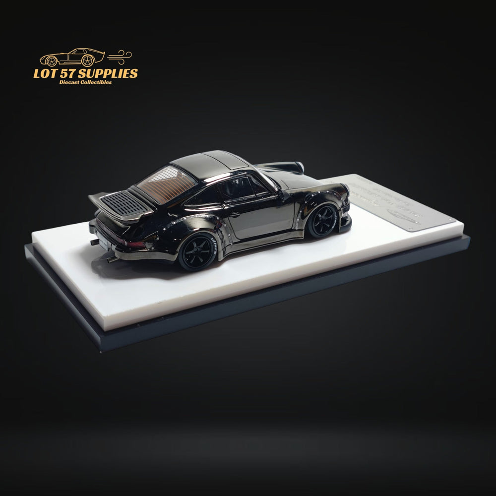 MC Porsche RWB 930 Chrome Gunmetal Gray Diecast 1:64 (ONLINE ORDER ONLY)