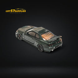 Fuji Skyline GT-R R34 Nismo Z-Tune High Wing CRS Dark Green 1:64 (ONLINE ORDER ONLY)