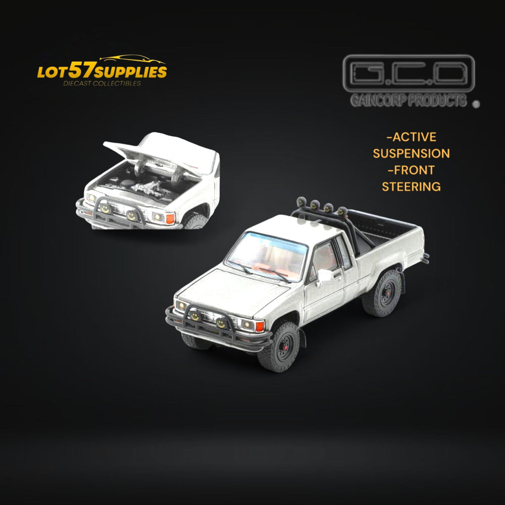 GCD Toyota Hilux SR5 Pickup Truck Gun Grey 1:64 KS-062-397 (ONLINE ORDER ONLY)