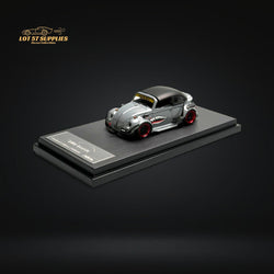 HKM Model VW Beetle Convertible Cabriolet Grey Shark Mouth 1:64 (ONLINE ORDER ONLY)