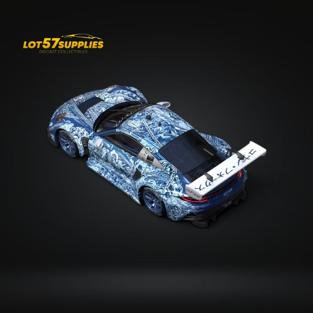 (Pre-Order) DCM Porsche 911 GT3 R in Green Ocean livery 1:64 (ONLINE ORDER ONLY)
