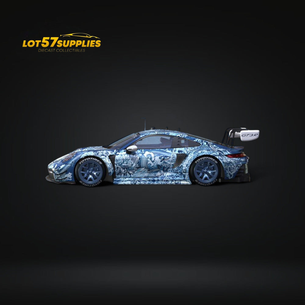 (Pre-Order) DCM Porsche 911 GT3 R in Green Ocean livery 1:64 (ONLINE ORDER ONLY)