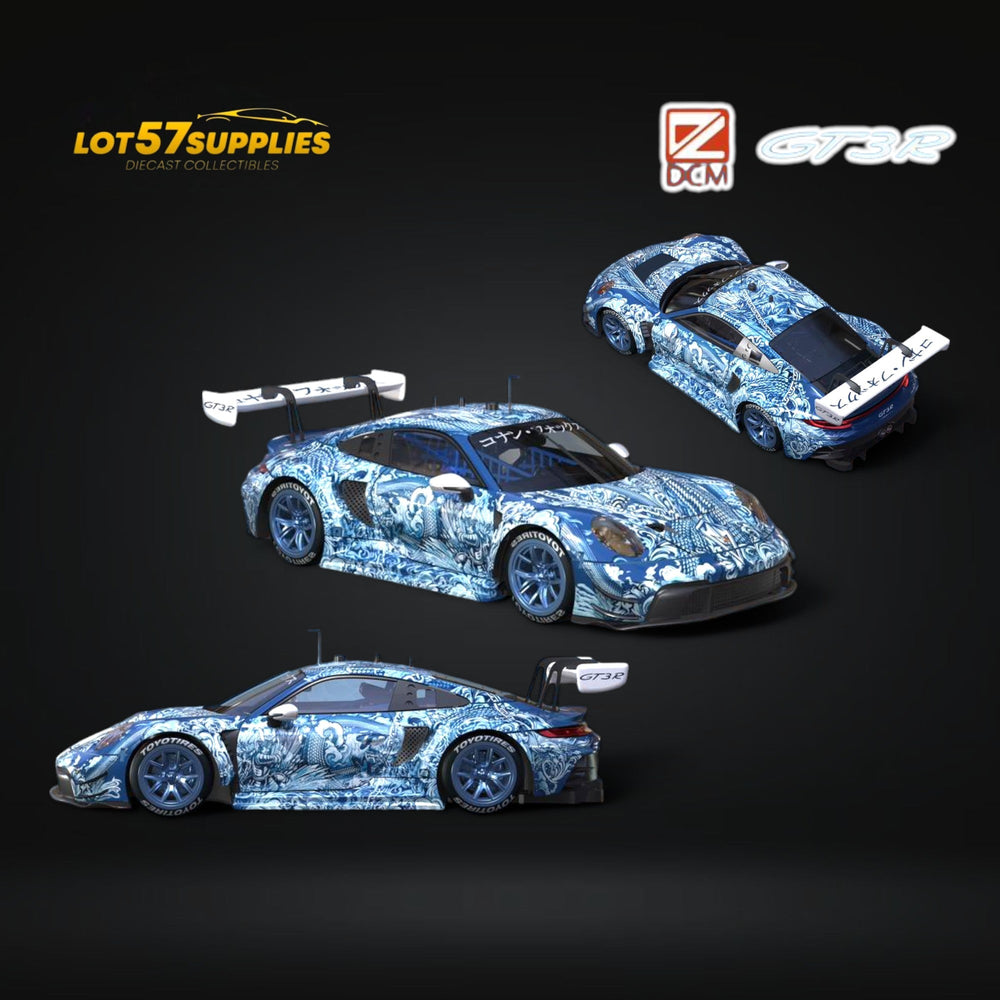 (Pre-Order) DCM Porsche 911 GT3 R in Green Ocean livery 1:64 (ONLINE ORDER ONLY)