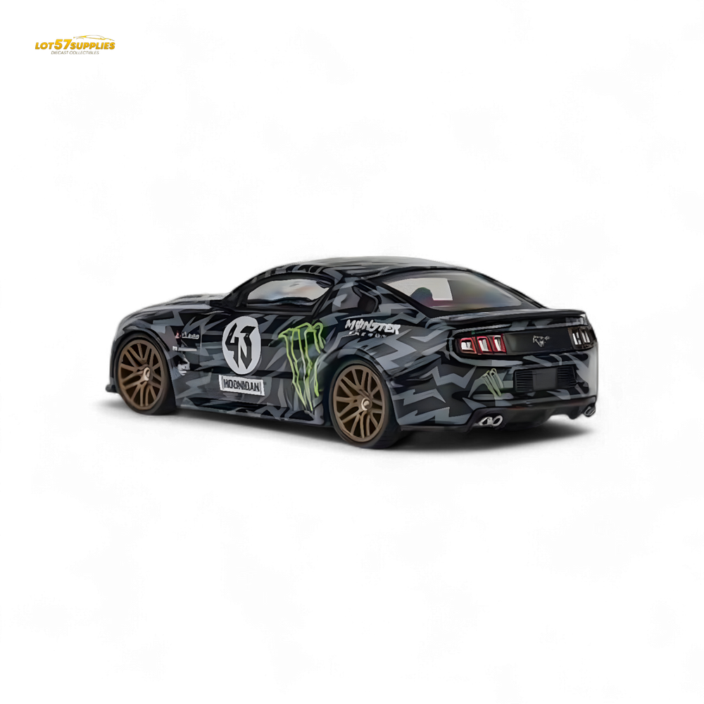 GDO Hunter x DCM 2014 Ford Mustang GT 5.0 Monster Livery 1:64 (ONLINE ORDER ONLY)