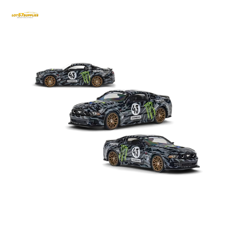 GDO Hunter x DCM 2014 Ford Mustang GT 5.0 Monster Livery 1:64 (ONLINE ORDER ONLY)