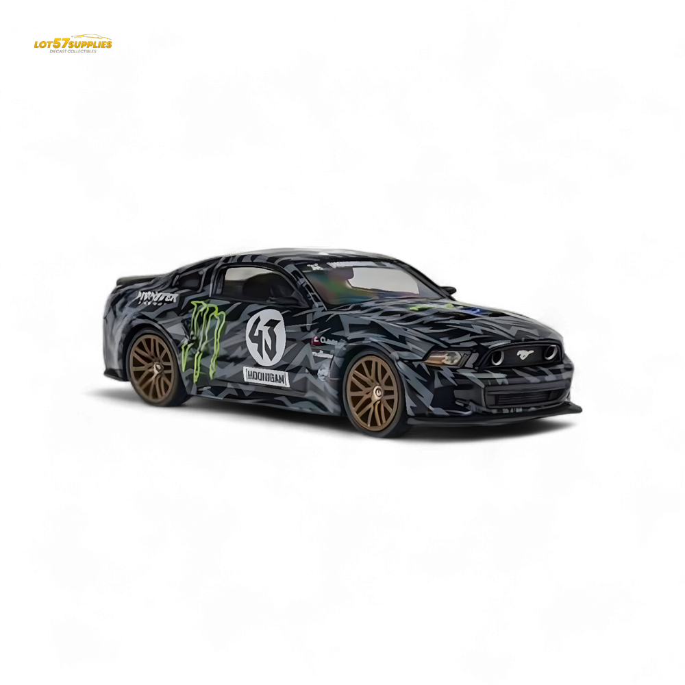 GDO Hunter x DCM 2014 Ford Mustang GT 5.0 Monster Livery 1:64 (ONLINE ORDER ONLY)