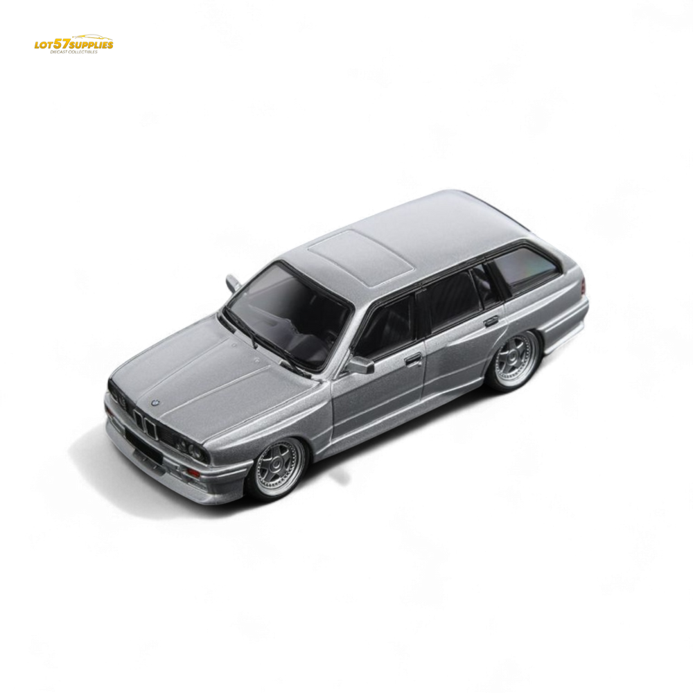 Mortal BMW E30 Touring Wagon in Argent Grey w/ Openable Hood 1:64 (ONLINE ORDER ONLY)