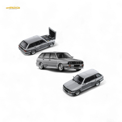 Mortal BMW E30 Touring Wagon in Argent Grey w/ Openable Hood 1:64 (ONLINE ORDER ONLY)