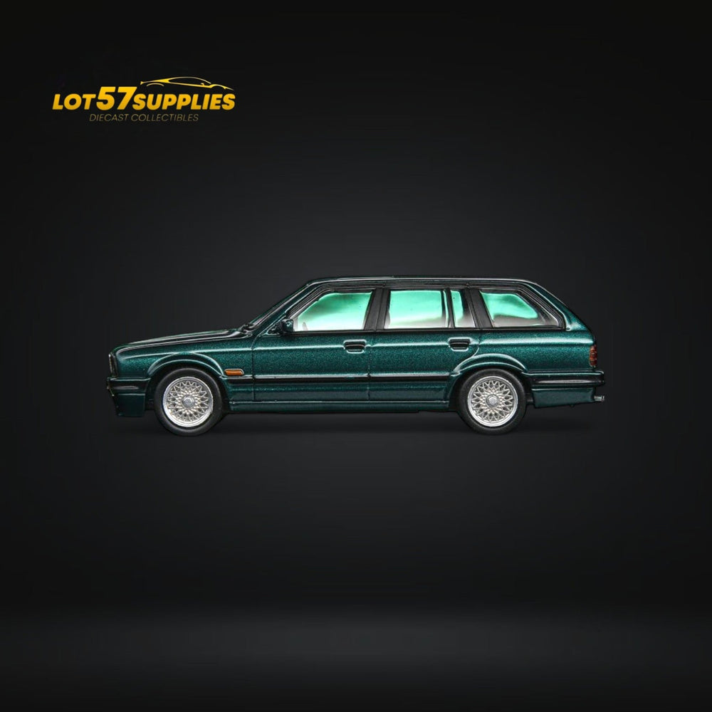 Mortal BMW E30 Touring Wagon in Pearl Green w/ Openable Hood 1:64 (ONLINE ORDER ONLY)