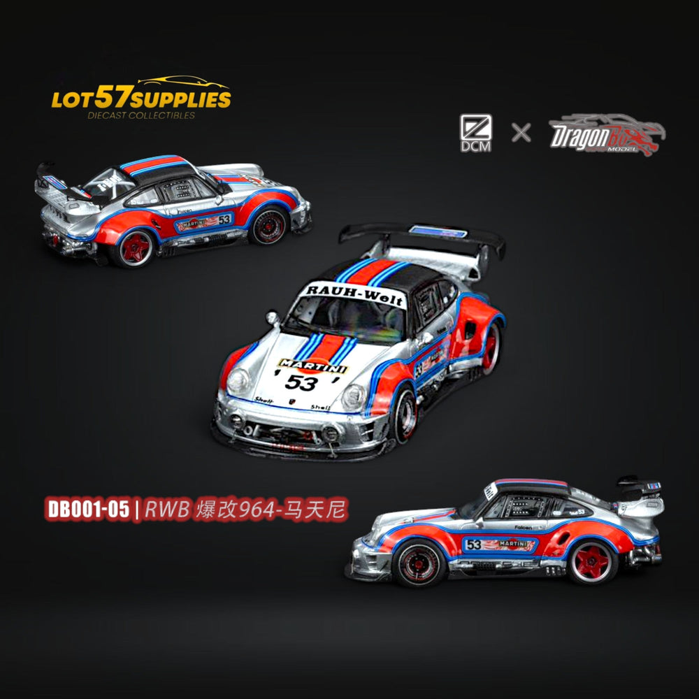 (Pre-Order) DCM X D.BoModel RWB 964 Martini 1:64 (ONLINE ORDER ONLY)