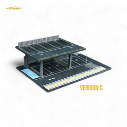 MoreArt STEEL STRUCTURE PLATFORM PARKING SCENE Version C 1:64 MO923003 (ONLINE ORDER ONLY)