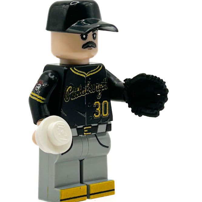 Black Baseball Glove (Left Hand) for Minifig [3D Printed] (ONLINE ORDER ONLY)