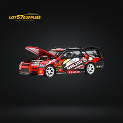 Pop Race Nissan Stagea R34 Shell Valino Pluto Mok DRIFTAGEA 34 PR640038 1:64 (ONLINE ORDER ONLY)