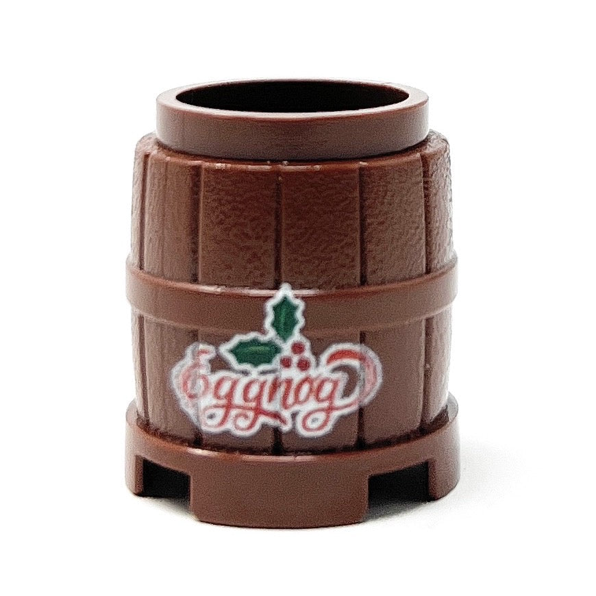 B3 Customs Christmas Eggnog Barrel / Keg made using LEGO parts (Online Order Only)