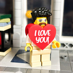 I Love You Heart Minifig Costume Part [3D Printed] (ONLINE ORDER ONLY)