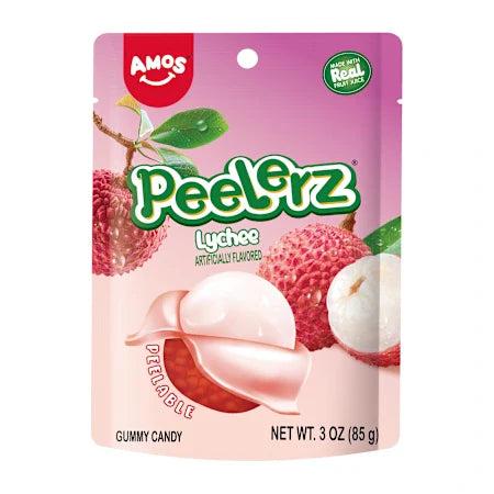 Amos Peelerz - Gummy Lychee (3oz) (ONLINE ORDER ONLY)