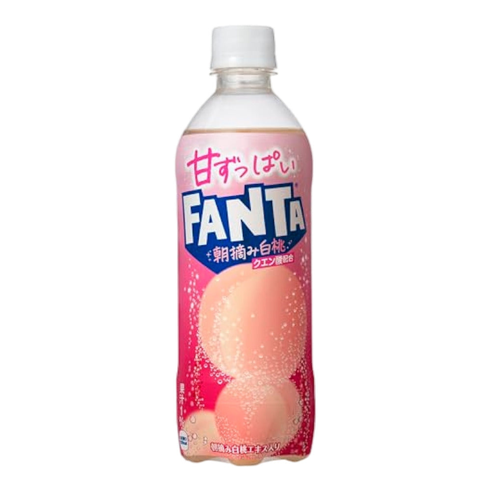 Fanta Morning Picked White Peach (490mL) (Japan) (ONLINE ORDER ONLY)