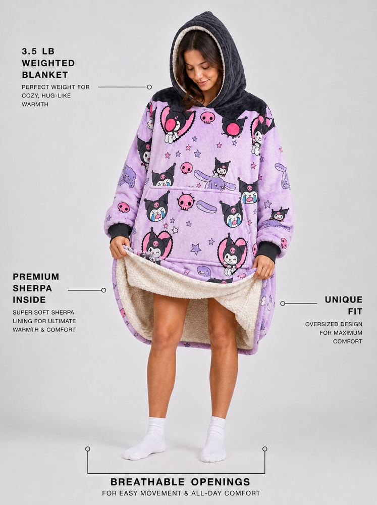 Kuromi Blanket Hoodie