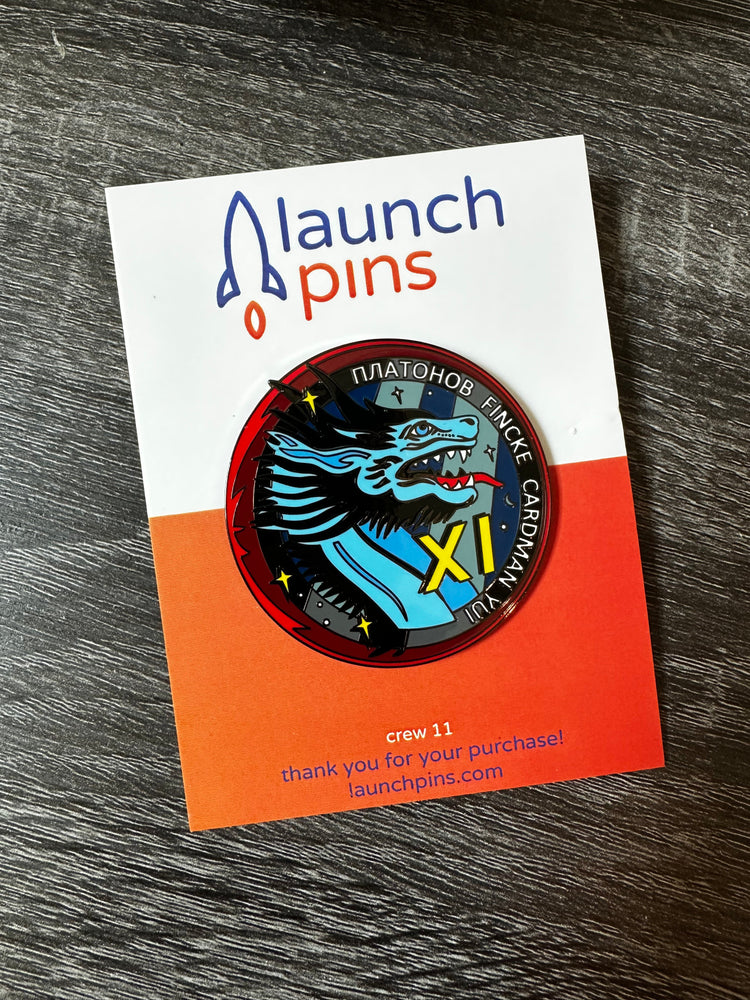 NASA Crew-11 USCV-11 Mission Patch Hard Enamel Pin (ONLINE ORDER ONLY)
