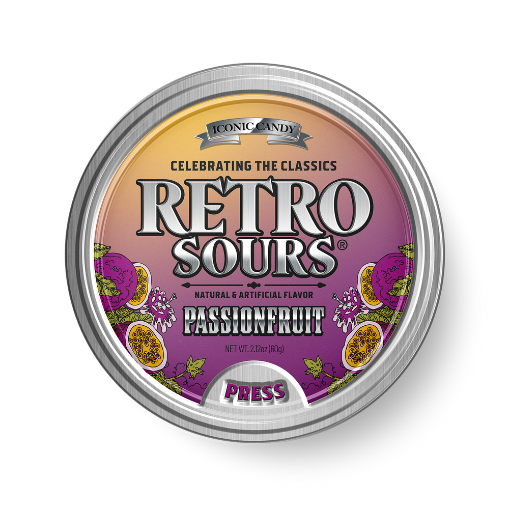 Retro Sours Passionfruit (60g) (ONLINE ORDER ONLY)