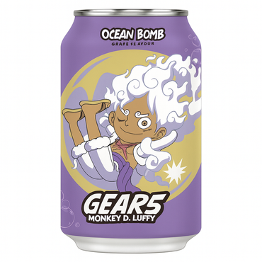 Ocean Bomb Gear 5 Monkey D. Luffy Grape Flavor (330mL) (Taiwan)